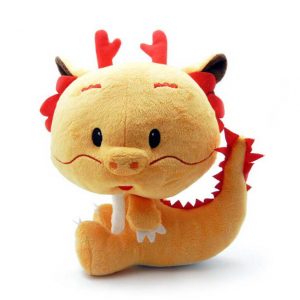 cute orange lion soft toy
