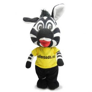 Zebra Mascot Plush