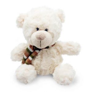 Snowy Teddy Bear with Scarf Plush