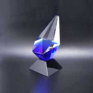 3D Crystal Trophy with Colourisation