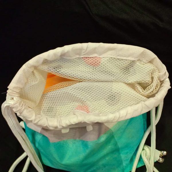 inside drawstring bag